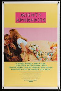 4d490 MIGHTY APHRODITE 1sh '95 the new comedy from Woody Allen, sexy Mira Sorvino!