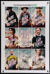 4d495 MILLION WAYS TO DIE IN THE WEST cast style teaser DS 1sh '14 MacFarlane, Theron, more!
