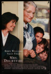 4d517 MRS. DOUBTFIRE DS 1sh '93 cross-dressing Robin Williams, Sally Field!