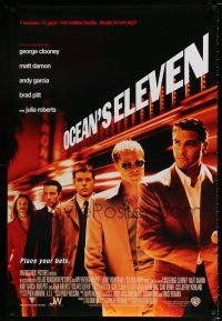 4d546 OCEAN'S 11 color int'l 1sh '01 Steven Soderbergh, George Clooney, Matt Damon, Brad Pitt