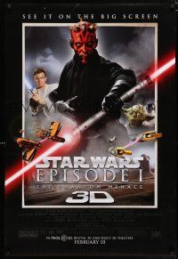 4d561 PHANTOM MENACE advance DS 1sh R12 George Lucas, Star Wars Episode I, art by Drew Struzan!