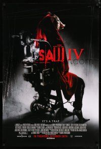 4d640 SAW IV advance 1sh '07 Tobin Bell, Costas Mandylor, wild image of pig in sexy boots!