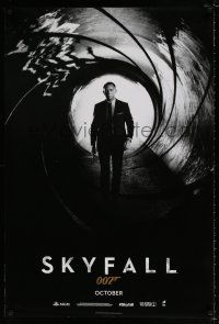 4d677 SKYFALL October standing style int'l teaser DS 1sh '12 Daniel Craig as James Bond!