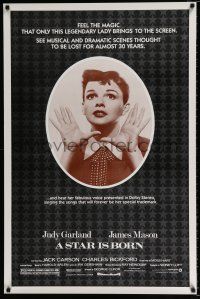 4d698 STAR IS BORN 1sh R83 great close up art of Judy Garland, James Mason, classic!