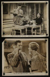 4e951 MAN WHO KNEW TOO MUCH 2 8x10 stills '34 directed by Alfred Hitchcock, Leslie Banks, Pilbeam!