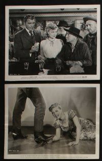 4e471 CRIPPLE CREEK 8 8x10 stills '52 George Montgomery, karin Booth, western action!