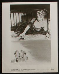 4e759 CROOKED WEB 4 8x10 stills '55 bad girl Mari Blanchard, Frank Lovejoy, two w/ cool artwork!