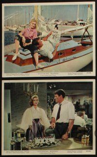 4e231 DESIGNING WOMAN 4 color 8x10 stills '57 Gregory Peck & sexy Lauren Bacall, Vincente Minnelli!