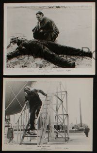 4e851 ENEMY FROM SPACE 3 8x10 stills '57 Brian Donlevy, Quatermass Xperiment sequel, burning man!