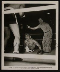 4e940 IRON MAN 2 8x10 stills '51 great images of beaten Jeff Chandler in the boxing ring!
