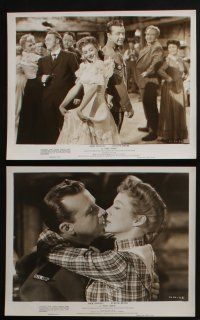 4e401 MRS. MIKE 10 8x10 stills '49 great images of sexy Evelyn Keyes and Mountie Dick Powell!