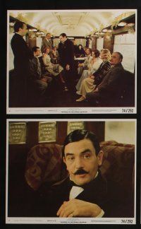 4e105 MURDER ON THE ORIENT EXPRESS 8 8x10 mini LCs '74 Agatha Christie, Albert Finney as Poirot!