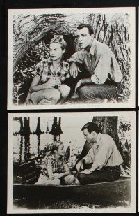 4e571 MYSTERY LAKE 7 8x10 stills '53 Larry Lansburgh, a wilderness that swallows it's victims!