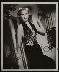 4e887 PENNY EDWARDS 3 8x10 stills '40s great portraits posing in fabulous dresses, one by Bert Six!