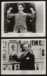 4e589 YESTERDAY & TODAY 7 8x10 stills '53 classic silent stars including Chaplin & Clara Bow!