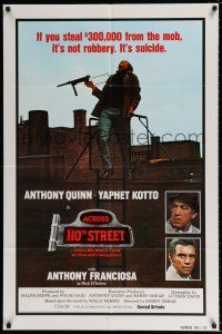 4f017 ACROSS 110th STREET int'l 1sh '72 Anthony Quinn, Tony Franciosa, different image!