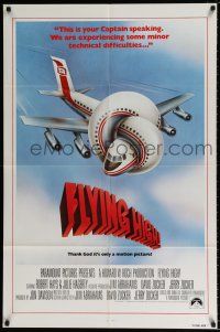 4f027 AIRPLANE int'l 1sh '80 classic zany parody by Jim Abrahams, Flying High!