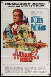 4f038 ALVAREZ KELLY 1sh '66 renegade adventurer William Holden & reckless Colonel Richard Widmark