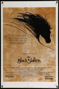 4f099 BLACK STALLION 1sh '79 Kelly Reno, Teri Garr, Carroll Ballard, great horse artwork!