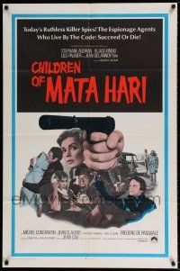 4f165 CHILDREN OF MATA HARI int'l 1sh '70 ruthless killer spies who live by the code succeed or die