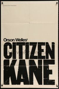 4f170 CITIZEN KANE 1sh R60s some called Orson Welles a hero, others called him a heel!
