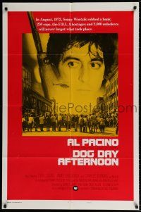 4f219 DOG DAY AFTERNOON style B int'l 1sh '75 Al Pacino, Sidney Lumet bank robbery crime classic!