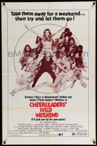 4f325 GREAT AMERICAN GIRL ROBBERY 1sh '79 Cheerleader's Wild Weekend, try and let them go!