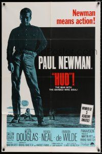 4f379 HUD 1sh R67 Paul Newman is the man with the barbed wire soul, Martin Ritt classic!
