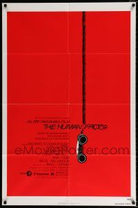 4f380 HUMAN FACTOR 1sh '80 Otto Preminger, cool art of hanging telephone by Saul Bass!