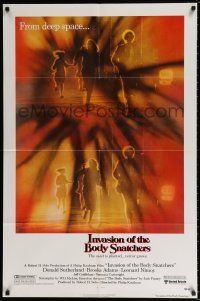 4f404 INVASION OF THE BODY SNATCHERS 1sh '78 Kaufman classic remake of space invaders!