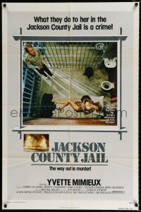 4f422 JACKSON COUNTY JAIL 1sh '76 what they did to Yvette Mimieux in jail is a crime!