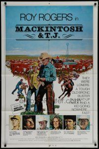 4f478 MACKINTOSH & T.J. 1sh '75 Robert Tanenbaum art of Roy Rogers & cattle!