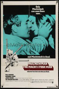 4f479 MACKINTOSH MAN 1sh '73 Paul Newman & Dominique Sanda, directed by John Huston!