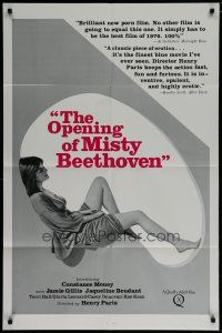 4f609 OPENING OF MISTY BEETHOVEN 1sh '76 Radley Metzger, sexy Constance Money in title role!