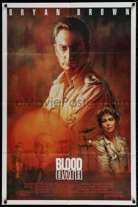 4f679 PRISONERS OF THE SUN int'l 1sh '90 Bryan Brown, Blood Oath, cool different art by Giorgio!