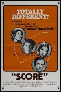 4f771 SCORE 1sh '72 directed by Radley Metzger, a weekend of sexy mixed doubles!
