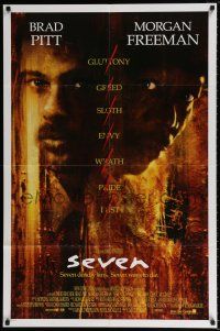 4f789 SEVEN int'l 1sh '95 David Fincher, Morgan Freeman, Brad Pitt, deadly sins!