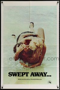 4f876 SWEPT AWAY int'l 1sh '75 Giancarlo Giannini, Mariangela Melato, directed by Lina Wertmuller