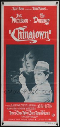 4g748 CHINATOWN Aust daybill R70s Amsel art of smoking Nicholson & Faye Dunaway, Roman Polanski!