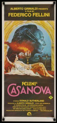 4g780 FELLINI'S CASANOVA Aust daybill '76 Il Casanova di Federico Fellini, Sutherland, Tina Aumont