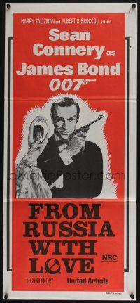 4g798 FROM RUSSIA WITH LOVE Aust daybill R70s Sean Connery as Bond 007!