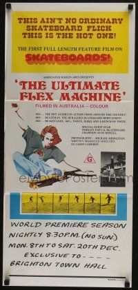4g980 ULTIMATE FLEX MACHINE Aust daybill '75 James Cameron, cool skateboarding documentary!