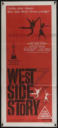 4g987 WEST SIDE STORY Aust daybill R60s Academy Award winning classic musical, wonderful art!