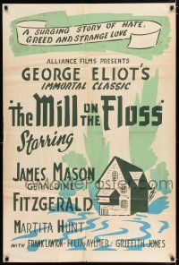 4g123 MILL ON THE FLOSS Canadian 1sh R50s Geraldine Fitzgerald, from George Elliot novel!