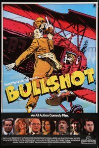 4g013 BULLSHOT English 1sh '83 wacky English parody of the Bulldog Drummond series!