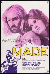 4g049 MADE English 1sh '72 great images of English rocker Roy Harper with guitar & Carol White!