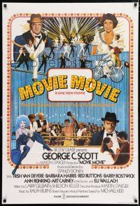4g056 MOVIE MOVIE English 1sh '78 George C. Scott, Stanley Donen directed parody of 1930s movies!
