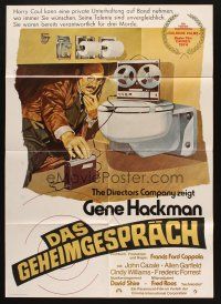 4g550 CONVERSATION German '74 Peltzer art of Gene Hackman, Francis Ford Coppola!