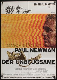 4g551 COOL HAND LUKE German '67 great different art of Paul Newman by Rolf Goetze!