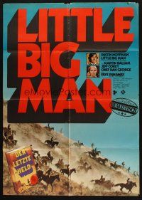 4g599 LITTLE BIG MAN red title style German '71 Dustin Hoffman as most neglected hero!